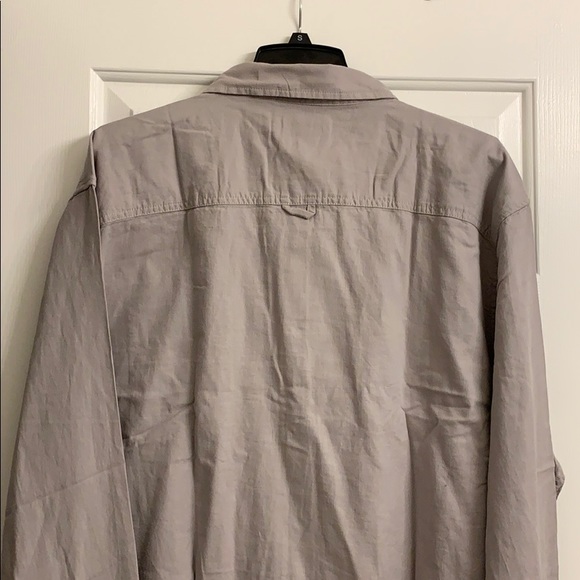 Beige Button Down Shirt - Picture 6 of 8